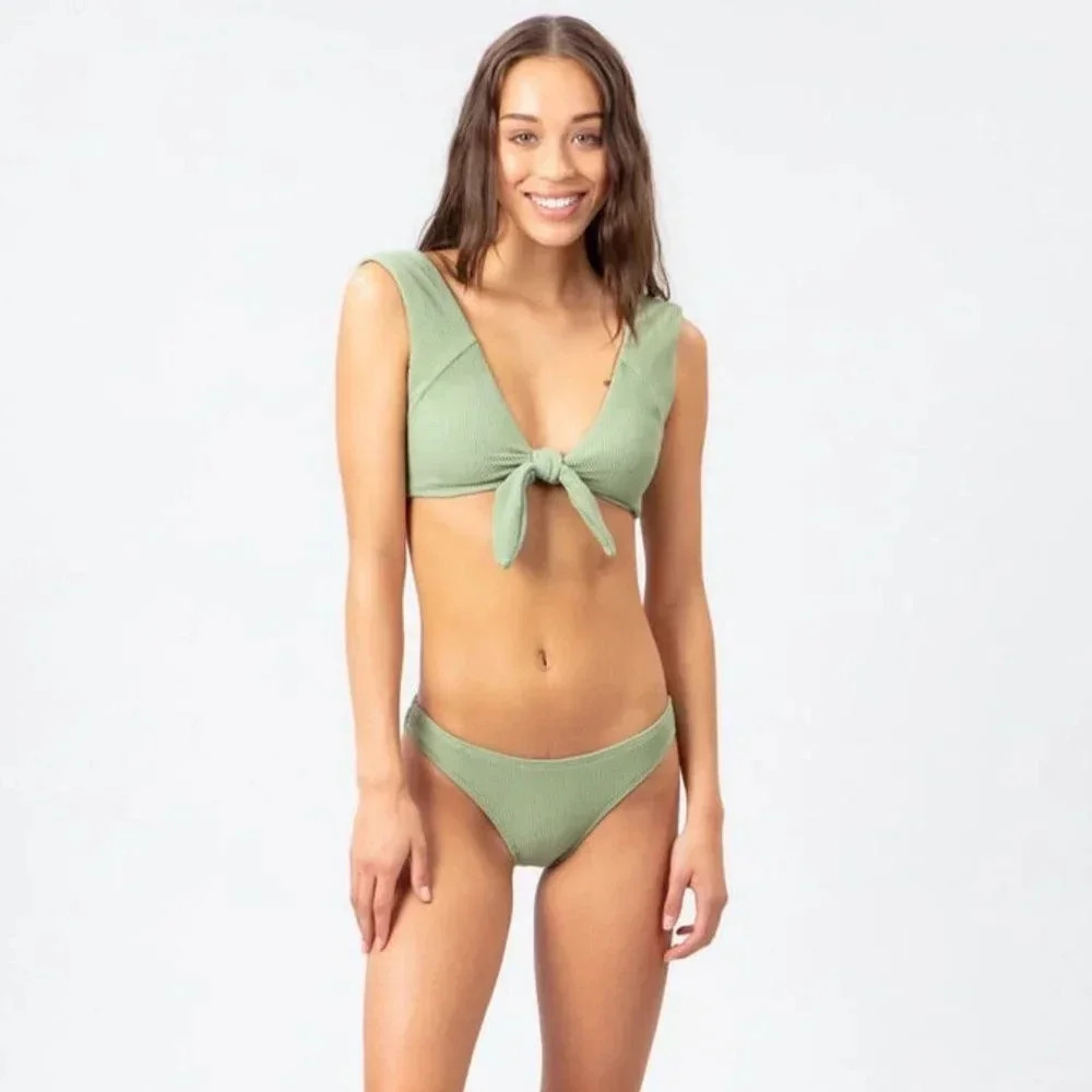 Rip Curl Solid Bikini, Green